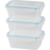 Dóza MagicHome Lunchbox set YH376, obdĺžniková, sada 3 ks, 1000 ml, 189x131x77 mm