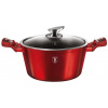 BERLINGERHAUS BERLINGERHAUS Kastról s mramorovým povrchom a pokrievkou 24 cm Burgundy Metallic Line BH-1257 (BH-1257)