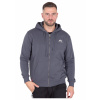 Alpha Industries Basic Zip Hoody SL pánska mikina greyblack Veľkosť: 3XL, Farba: šedá
