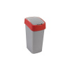 Kôš Curver® FLIP BIN 45 lit., šedostrieborný/červený, na odpad