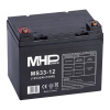 MHPower battery MHPower MS33-12 - POUŽITÉ z VÝSTAVY, olověný akumulátor AGM 12V/33Ah, Terminál L2 - 6,4