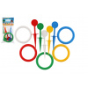 Hádzacia hra krúžky a kolíky plast 22cm v sáčku