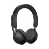Jabra Evolve2 65, UC Stereo Slúchadlá s mikrofónom Bezdrôtový Pres hlavu Kancelária / call centrum USB Typ-C Bluetooth Čierna (26599-989-899)