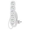 EMOS SK s.r.o. Predlžovací kábel 1,5 m / 5 zásuviek / biely / PVC / 1 mm2 - P0511