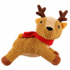 Huhubamboo vánoční sob s červenou šálou 24cm