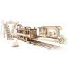 Ugears 3D dřevěné mechanické puzzle Mechanical Town tramvajová linka