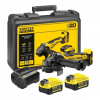 Stanley FATMAX V20 aku úhlová bruska 125 mm, 18 V, 2x akumulátor 4,0 Ah, nabíječka, kufr