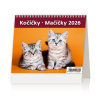 Helma Stolový kalendár riadkový 17,1x13,9 cm - MiniMax Mačičky 2026