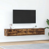 vidaXL TV stolíky 2 ks dymový dub 80x31x25,5 cm spracované drevo 861517
