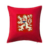 Znak ČSR - Československá republika (1948–1960) - Vankúš 50x50 - 50x50 - Vrátane výplne ( Červená )