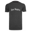 Los Angeles Wording Tee - charcoal M
