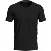 STEDMAN V-NECK T CLIVE / Pánske tričko s výstrihom do V - black opal S