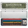 Koh-i-noor tužky mechanické (Versatil) souprava 6 ks v plechové krabičce - KOH-I-NOOR HARDTMUTH