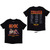 Tričko AC/DC - Whole Lotta London PWR-UP EU Tour '24, Unisex,Čierna,M