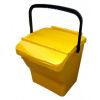 Odpadkový kôš plastový na triedený odpad - žltá, 40 l