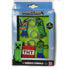 Minecraft set gumových kľúčeniek (4ks) - VÝPREDAJ