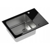 Kuchynská batéria - Čierne sklo umývadlo 620x500 (Kuchynská batéria - Čierne sklo umývadlo 620x500)