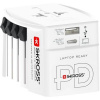 Adaptér pre svetových cestovateľov, 1xUSB A, 1xUSB C PD, 65W, USB C kábel, SKROSS