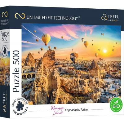 Trefl Prime puzzle 500 UFT - Romantický západ slnka: Kapadócia, Turecko