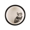 Trixie Keramická miska Zentangle bílo/černá pro kočky 0,3 l/12 cm