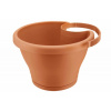 Kvetináč ELHO Corsica Drainpipe Clicker, 24 cm - terracotta