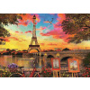 Educa - Puzzle Západ slnka nad Eiffelovou vežou, Paríž, Francúzko - 3000 dielov