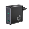 JOYROOM 140W napájací adaptér / nabíjačka 3x USB-C + USB-A + 240W C/C kábel - 1,2 m - čierny