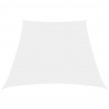 vidaXL Tieniaca plachta, oxford, lichobežníková 3/5x4 m, biela