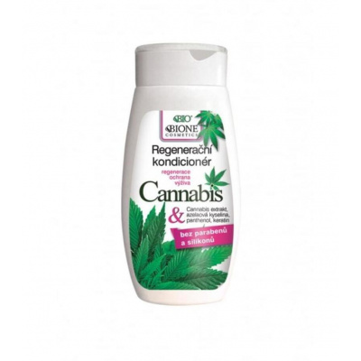 Bione cosmetics Bio Cannabis, Regeneračný kondicionér na vlasy s ukľudňujúcim účinkom 260ml