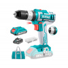 Total TIDLI2002 Vrtací šroubovák AKU s příklepem, 20V Li-ion (2x), 2000mAh, Sada 50ks, industrial