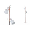 PAULMANN Stojací lampa Neordic Haldar bílá / měď 79660