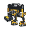 DeWalt DCK268P2T 18V sada DCD791 + DCF887, 2 x 5,0 Ah, kufr