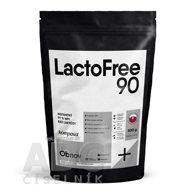 kompava LactoFree 90 prášok, príchuť čokoláda-banán, proteín 1x500 g