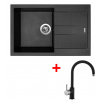 Sinks AMANDA 780 Metalblack + Vitalia GR G13174