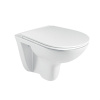 Mereo WC závesné, RIMLESS, 530x355x360, keramické, vr. sedátka CSS113S VSD81S