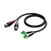 Procab CLA834/0.5 - 2 XLR Male x 2x Terminal block - 0.5m