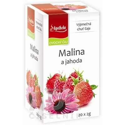 Apotheke Premier selection čaj Malina a jahoda 20 x 2 g