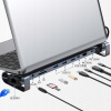 ROZBOČOVAČ USB HUB PRECHODOVKA USB-C 10v1 3xUSB HDMI SD TF VGA JACK LAN