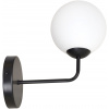 Emibig Pregos nástenná lampa 1x10 W čierna-mliečna 670/K1