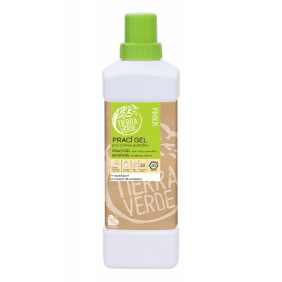 Tierra Verde Prací gél na citlivú pokožku (1 l) - ideálny pre osoby trpiace ekzémami, alergikov a deti