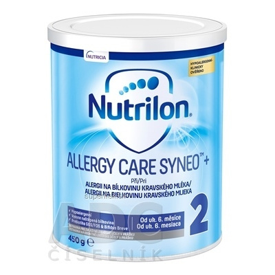 Nutrilon 2 ALLERGY CARE SYNEO + mliečna výživa v prášku (od uk. 6. mesiaca) 1x450 g, 8718117614585
