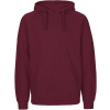 Neutral | O63101, Pánska mikina s kapucňou z bio bavlny, červená Bordeaux, 3XL
