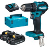 Makita DDF485RAJ aku šroubovák + Makita E-00022 sada bitů 31 ks