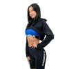 Nebbia Crop mikina s dlouhým rukávem a kapucí GYM TIME 259 černá - XS