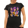 Rumi - pre fanúšikov Rumi Huntrix Kpop Demon Hunters - dámske tričko s potlačou - Tričkový | XL | Čierna | Dámske - super slim