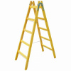 AGRODEAL Rebrík drevený - dvojdielny - 5 priečok