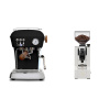 Ascaso Dream PID, Dark Black + Eureka Mignon XL, CR white