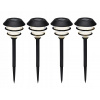 PROGARDEN Solárne svetlo do záhrady, sada 4 ks, 41 cm