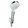 Hansgrohe Crometta Set sprchovej hlavice, 2 prúdy, držiaka a hadice, biela/chróm 26692400-HG