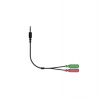 GENIUS ACC-100 audio adaptér 2x female 3,5mm jack na 1x male 3,5